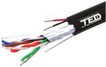 TED Cablu FTP Cat. 5e CU Sufa 2 fire alimentare CCA 0.75mm, rola 305m - TED A0115385 (A0115385)