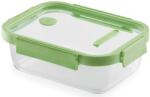 Lékué Glass Container téglalap üveg ételtároló 1520ml Zöld LK883927 (LK883927)