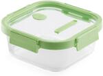 Lékué Glass Container Square üveg ételtároló doboz 1100ml Zöld LK884023 (LK884023)