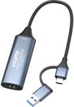 Premiumcord HDMI capture grabber USB 3.0 és USB-C KU2GRAB7 (ku2grab7)