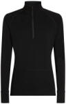 Icebreaker Men Mer 200 ZoneKnit LS Half Zip férfi funkcionális póló M / fekete
