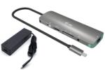 i-tec Nano dokkolóállomás 4K HDMI LAN PD 100W szürke C31NANOLANPD100 (C31NANOLANPD100)