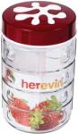 HEREVIN 135930-000 Üveg fűszertartó négyzetes mintával (135930-000)