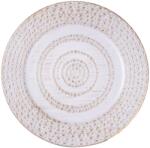 IRIS QX 676566 Műanyag tálca körös antik 33cm fehér (676566)