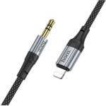 hoco. Apple iPod touch 5 HOCO audió kábel 3.5mm jack - lightning cipőfűző FEKETE (UPA26_JACK-LIGHTNING)
