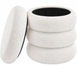 Brius Taburet decorativ cu sezut moale, compartiment ascuns 30 L si capac detasabil, capacitate 150 kg, 43x47 cm, alb (EZ-LOM015WD01)