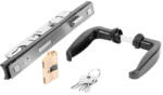 Strend Pro Garden Kerti kapu zár, Strend Pro Garden Metaltec Duo, antracit, rozsdamentes betét, 2 db kilincs, kulcsok, ütköző (TC432273)