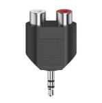 Hama 205187, Fic St Adapter Sztereo 3, 5mm Jack Dugó - 2rca Alj (00205187)