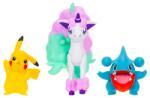 Jazwares Set de 3 figurine Pokémon Battle Figure - Pikachu, Gible și Galarian Ponyta (PKW4097) Figurina