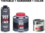 HB BODY HB BODY 955 RAPTOR liner dur - set textură 2K poliuretanică / bază + întăritor culoare 900 ml RAPM01 BODY COLOR (RAPM01)