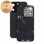 Apple Sticlă carcasă spate pentru iPhone 15 Pro, Black Titanium, Pulled A, Black Titanium