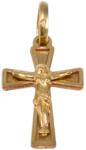 Ékszershop Fényes és matt arany feszület medál (1329325)