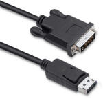 Qoltec DisplayPort-DVI kábel, DVI (24+1) apa, 1, 8 m (50364)