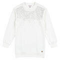Guess Rövid ruhák BRUSHED FLEECE LS DRESS Fehér 12 ans