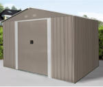 Scheppach Riwall RMSA 8x10 barna fém kerti tároló 3m x 2, 4m (SD-X0810-H170C-B)