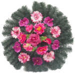  Selyemkoszorú (60cm) - Gerbera-orchidea - Rózsaszín #D1
