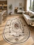 LOTOS Covor Oval Lotos 535-106, Marime 250 x 350 cm, Bej, Crem, Inaltime Fir 8 mm, Antialergic, Polipropilena, Living, Dormitor, Sufragerie, Birou Covor