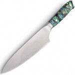 MAKAN Cuțit de bucătărie din oțel damasc ZI-42074 - Chef / Multicolor / Tip2 KP42074