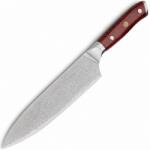 MAKAN Cuțit de bucătărie damascat ZI-42075 - Chef / Roșu KP42075