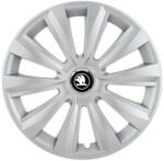 AutoHelix MSA Set 4 capace roti Delta cromat R14 pentru gama auto Skoda Nou (DELTCRNL2)