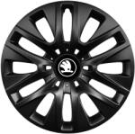 AutoHelix MSA Set 4 capace roti 15 inch, R15 compatibile SKODA NOU, Model 334 Black (M334BLNL4)