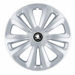 AutoHelix MSA Set 4 Capace Roti Terra Gri R16, pentru Skoda Nou (TERRGRNL8)