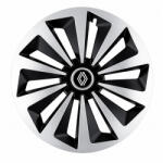 AutoHelix MSA Set 4 capace roti Fox Gri-Negru R15 Compatibil Cu Renault Nou (FOXGRNENL6)