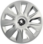 AutoHelix MSA Set 4 capace roti Cu Inel Cromat Stratos R15 Compatibil Cu Skoda Nou (STRANL5)