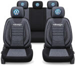 AutoHelix MSA Set Huse Scaune Universale City, Gri cu Negru Personalizate cu Volkswagen (HSCGN19)