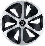 AutoHelix MSA Set 4 capace roti Roco Gri-Negru R16 Compatibil Cu Renault Nou (ROCOGRNENL9)