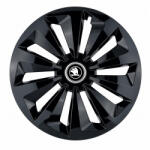 AutoHelix MSA Set 4 capace roti Fox negru R16 Compatibil Cu Skoda Nou (FOXNENL5)