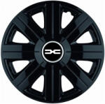 AutoHelix MSA Set 4 Capace Roti, potrivite jantelor de R14, pentru Dacia Nou, model Cosmos Negru (COSMNENL1)