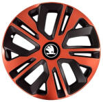 AUDI Set 4 Capace Roti 14 inch (R14), Raven Cupru-Negru Compatibil Cu Skoda Nou (RAVECUNENL2)