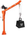 VEVOR Elektromos kisteherautó-daru 499 kg, 12 V-os csörlő, 360°-ban forgatható teleszkóp