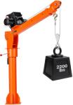 VEVOR Elektromos daru kisteherautóhoz 998 kg 12 V-os csörlő 360°-ban teleszkópos összecsukható