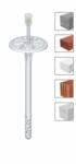 Klimas Diblu pentru polistiren cu cui metalic si cap din plastic, LMX 10x200 mm, flansa 60 mm, Klimas Wkret-met, LMX10200 (cutie de 200 buc. ) (LMX10200)