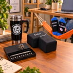  Pachet antistres birou 5 produse, tasta Enter USB, pix magnetic, hamac picioare si cana automata (pachet-colegul-mereu-relaxat)