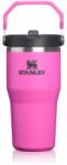 Stanley Quencher H2. O FlowState Tumbler pahar din oțel inoxidabil cu pai mic hot pink 1 buc