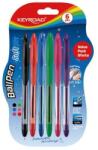 Keyroad 6 db-os színes toll készlet, Keyroad, 0, 7 mm, Többszínű (583034)