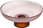 Allesken üveg patera Mondex Daz Glass 17x8 cm világos rózsaszín 1 db (HTIA8309)