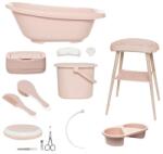 bébé-jou Sense plus 8 részes babakád digitális hőmérővel és kádállvány fürdető szett dreamy pink b428929