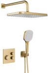 Armatura Malaga Brushed Light Gold set de duș ascuns cu termostat cu duș de ploaie auriu 5759-530-39 (575953039)