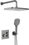 Armatura Malaga Gun Metal Grey set de duș ascuns cu termostat cu duș de ploaie grafit 5759-530-61 (575953061)