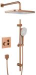 Armatura Malaga Rose Gold set de duș ascuns cu termostat cu duș de ploaie cupru 5759-330-34 (575933034)