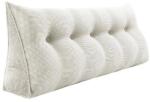 Pillow Palette Perna pentru citit Pillow Palette, olvasópárna, strukkután huzat, poliészter szál töltettel, hát- és nyaktámaszhoz, fehér, 180 x 26 x 50 cm (TT0000668K0063801)