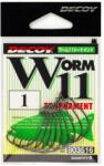 Decoy Worm 11 Tournament offset horgok, nr. 1/0 (BFF-803523)