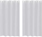 vidaXL Voile Függöny 2 pcs Világosszürke 175 x 140 cm Poliészter 4107998 (4107998)