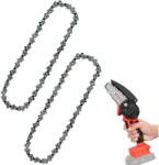 Onuvio 4″ Miniláncfűrész / hordozható elektromos fűrész lánc készlet - 2 darab, 14 fog, 28 szem, 1/4″ osztás, Onuvio®