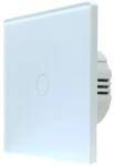SmartWise SMW-BUN-T61-ZBRF-W T61 UNI Zigbee 3.0 + RF 1 áramkörös okos érintőkapcsoló fehér üveg előlappal (SMW-BUN-T61-ZBRF-W)