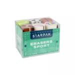 Starpak 6 darabos radírkészlet, Sport, 7x5x5cm